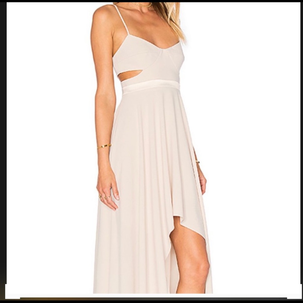 NWT Halston cutout gown
